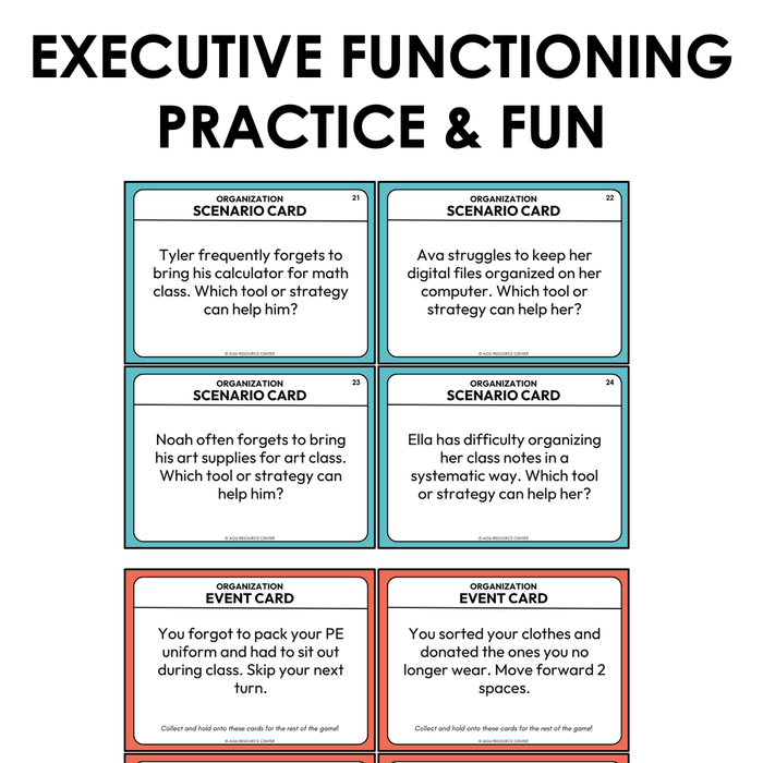 Organization Executive Functioning Game
