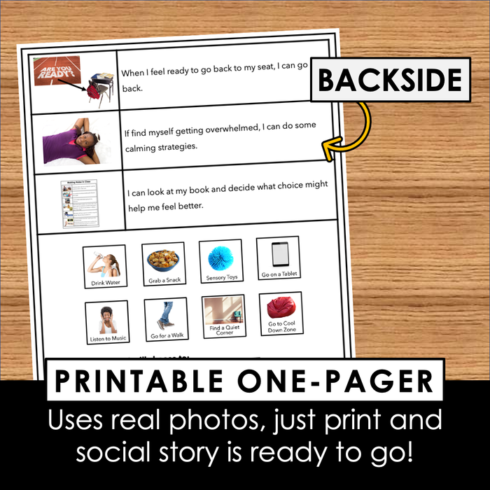 Making Noise in Class Social Story | ONE-PAGER | EDITABLE