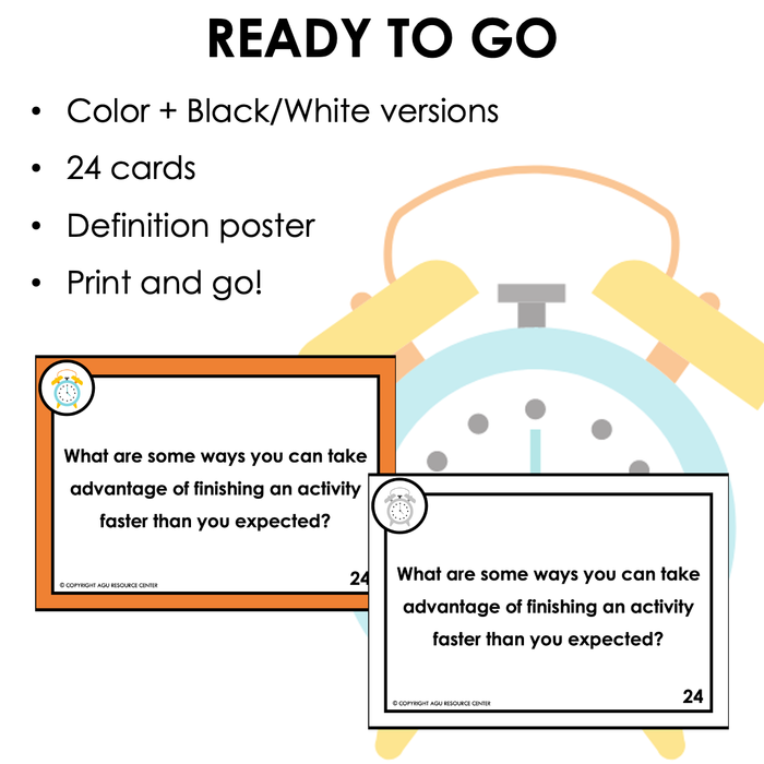 Time Management | Executive Functioning Skills Task Cards