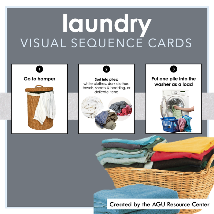 Laundry Visuals | Visual Sequence Cards