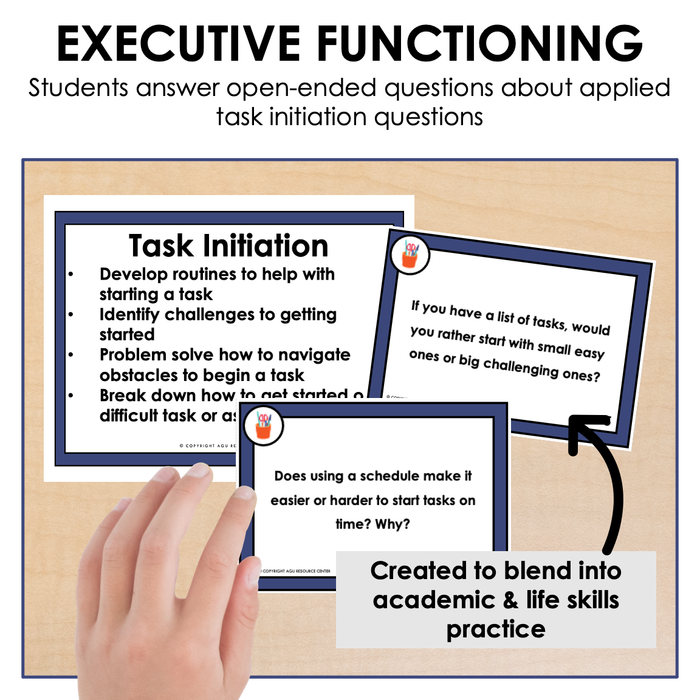 Task Initiation | Executive Functioning Skills Task Cards