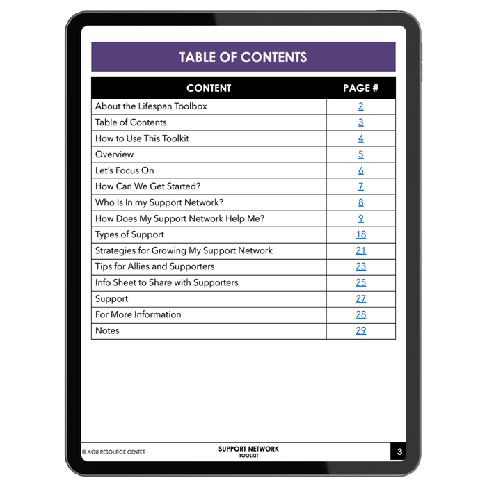 Support Network Toolkit