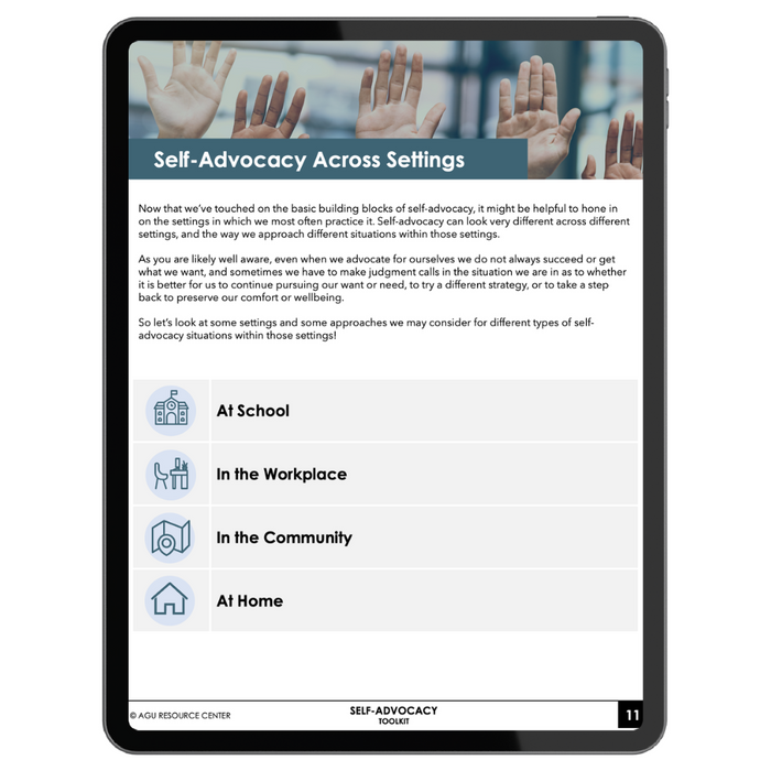 Self-Advocacy Toolkit — Autism Grown Up