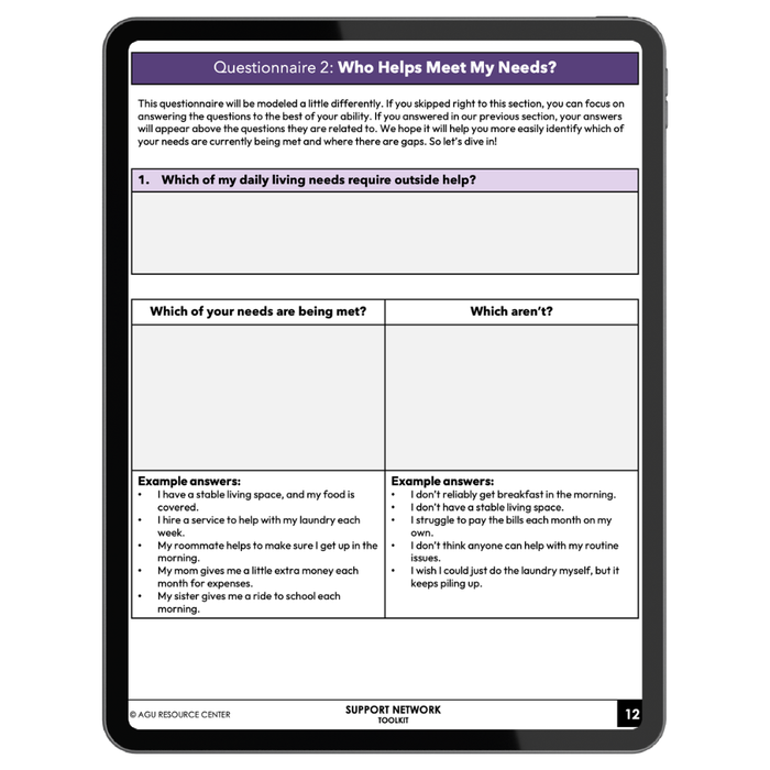 Support Network Toolkit