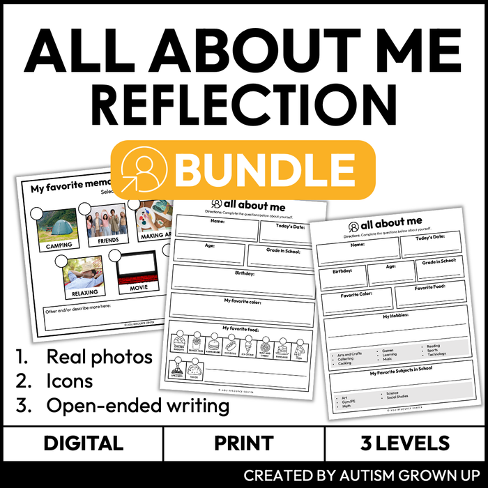 All About Me for Special Education Bundle