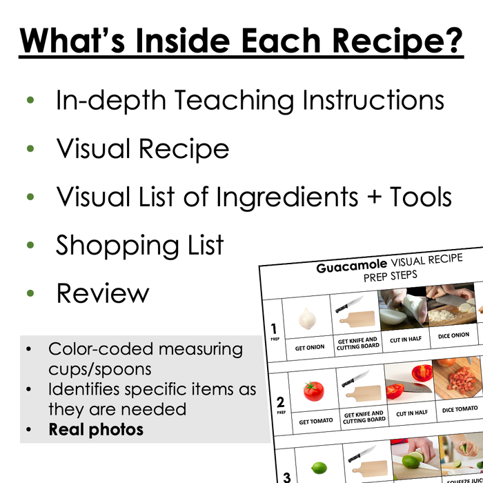 Visual Recipe Library β Autism Grown Up