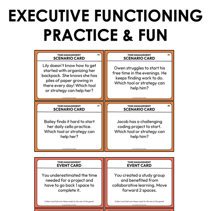 Time Management Executive Functioning Game