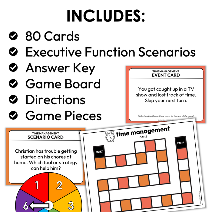 Time Management Executive Functioning Game