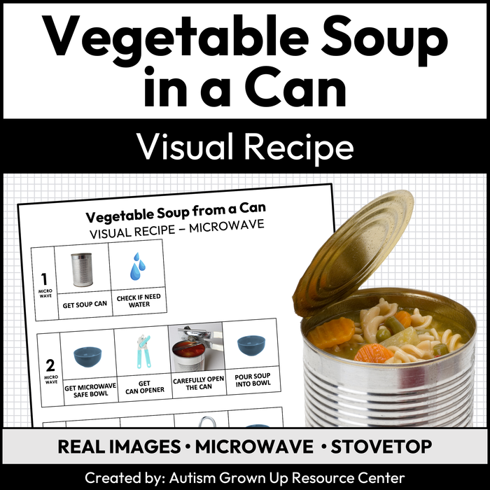 Vegetable Soup in a Can Visual Recipe