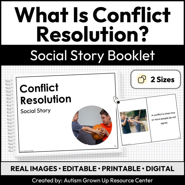 What Is Conflict Resolution Social Story Booklet