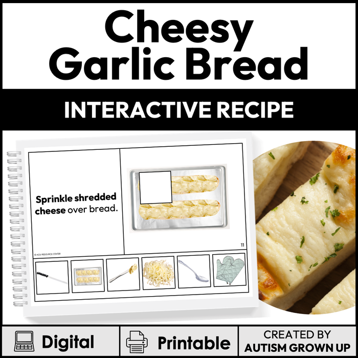 Cheesy Garlic Bread | Interactive Recipe and Activity