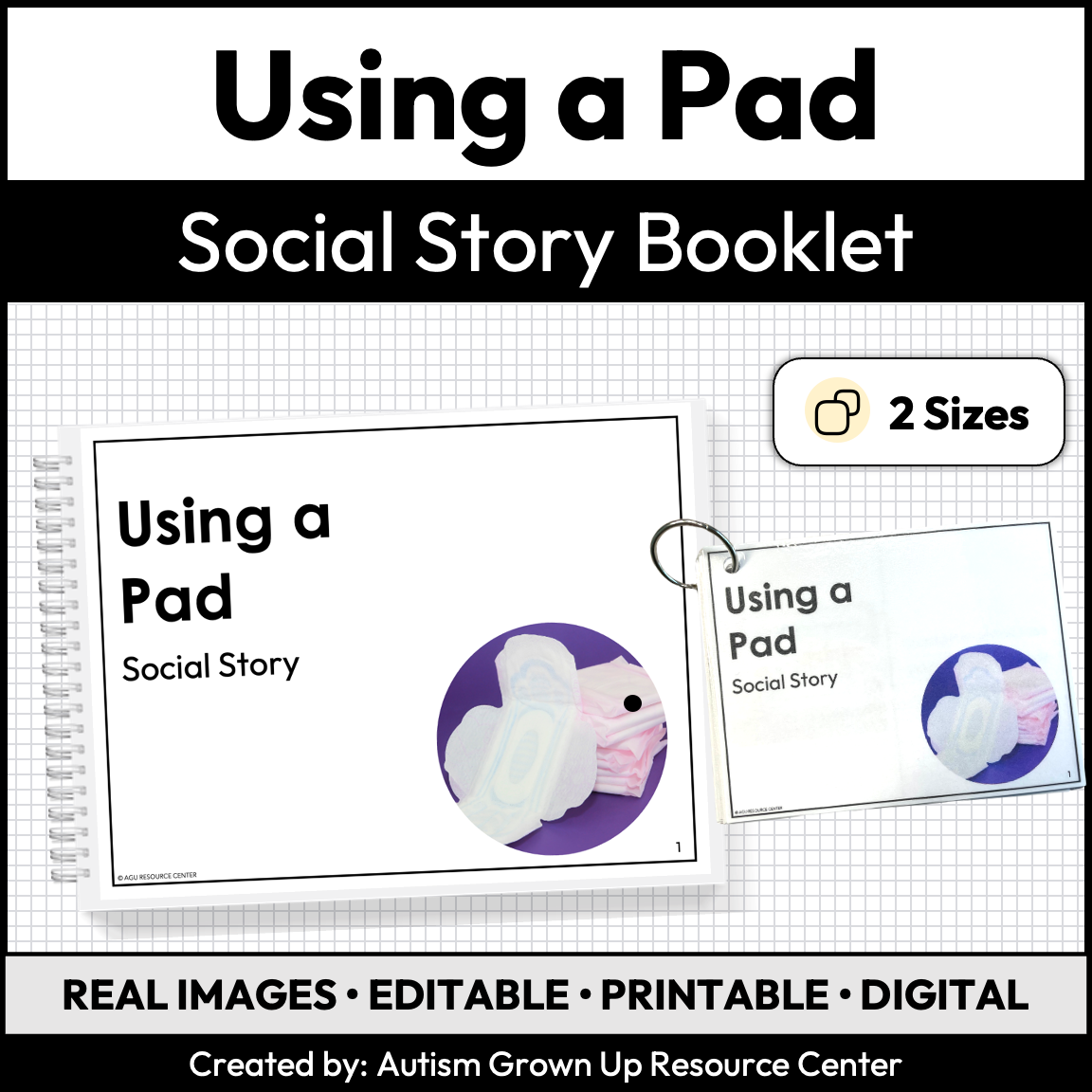 Using a Pad | Social Story Booklet | Puberty — Autism Grown Up