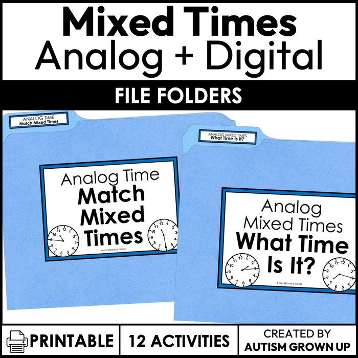 Mixed Times File Folders | Life Skills + Special Education