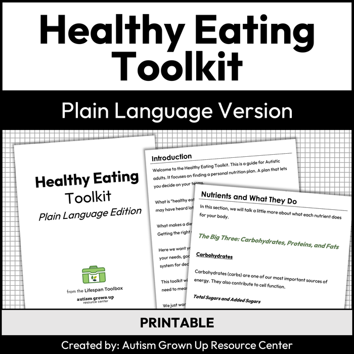 Healthy Eating Toolkit - Plain Language Version