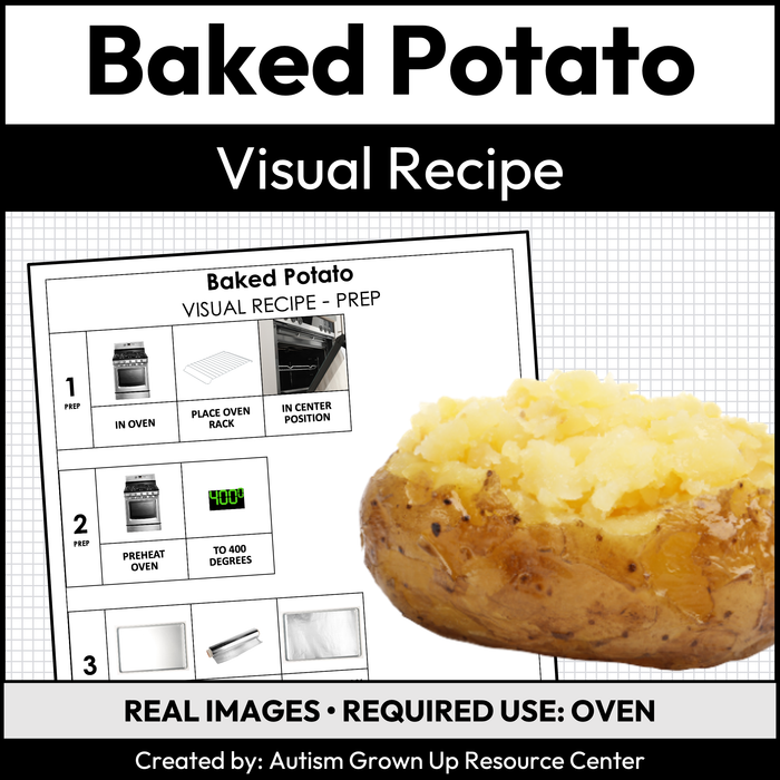 Baked Potato with Add-Ons Visual Recipe