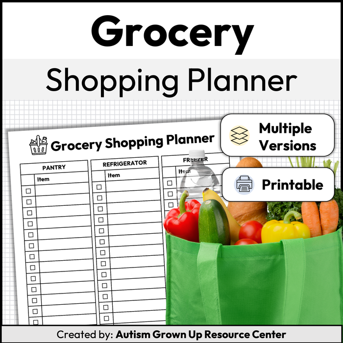 Grocery Shopping Planner | Printable