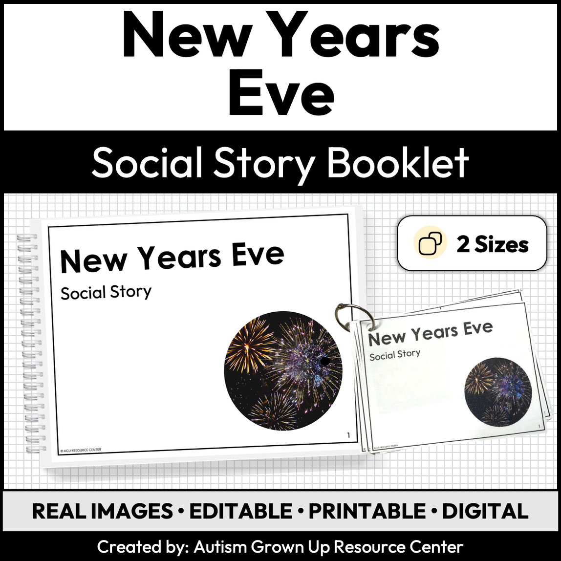 New Years Eve | Social Story Booklet — Autism Grown Up
