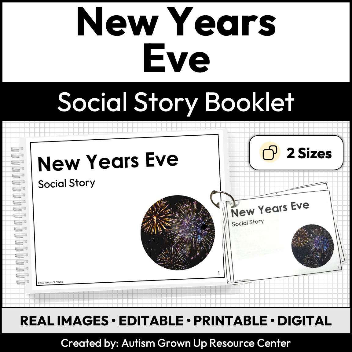 New Years Eve | Social Story Booklet — Autism Grown Up