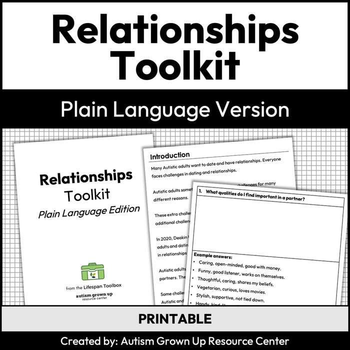Relationships Toolkit - Plain Language Version