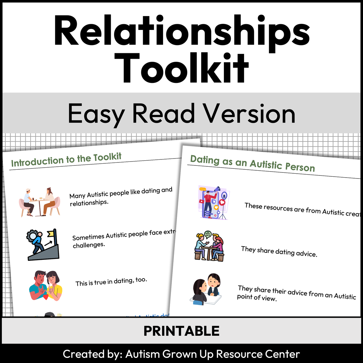 Relationships Toolkit - Easy Read Version — Autism Grown Up