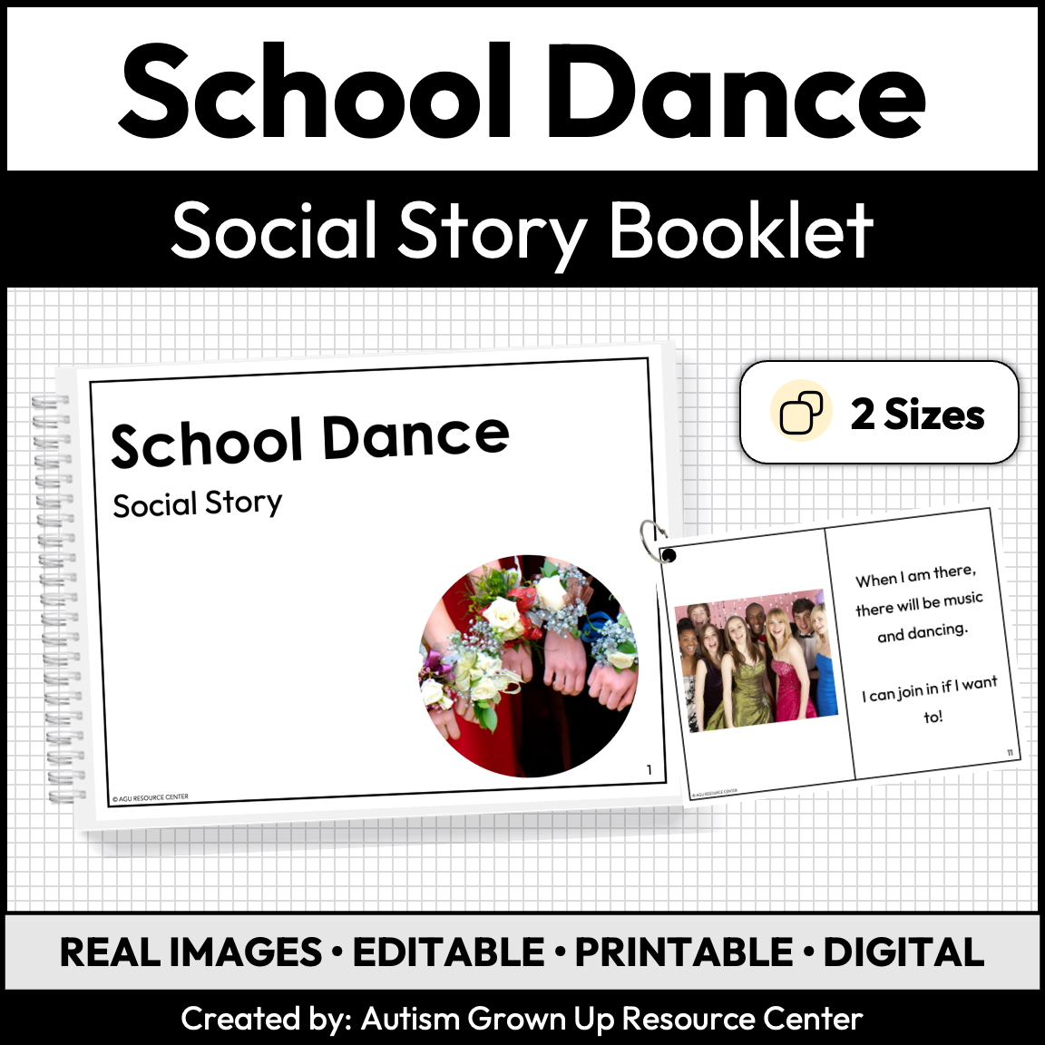 School Dance | Social Story Booklet — Autism Grown Up