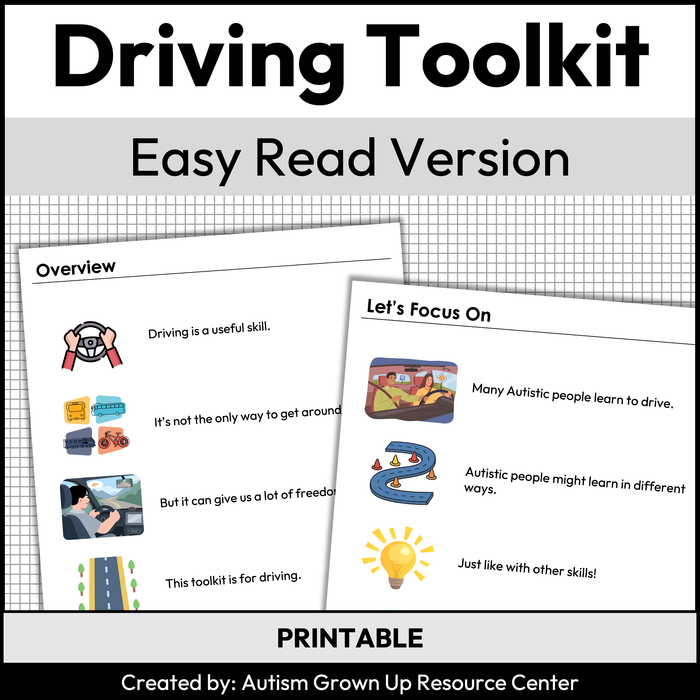 Driving Toolkit - Easy Read Version