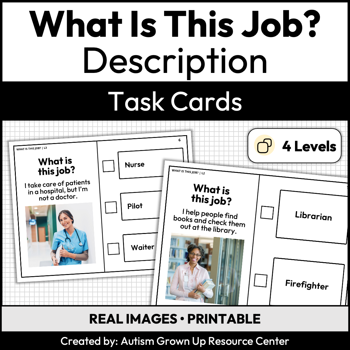 What Job Is This? | By Description | Task Cards — Autism Grown Up