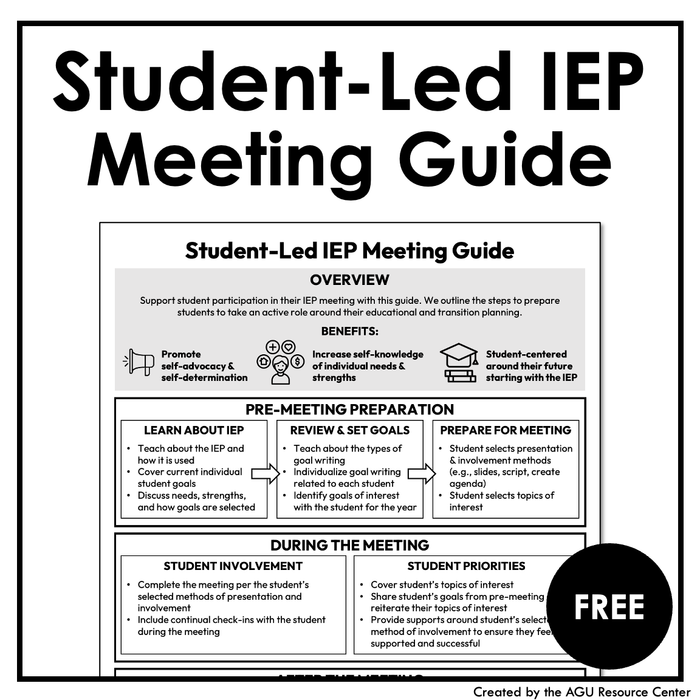 Student-Led IEP Meeting Guide