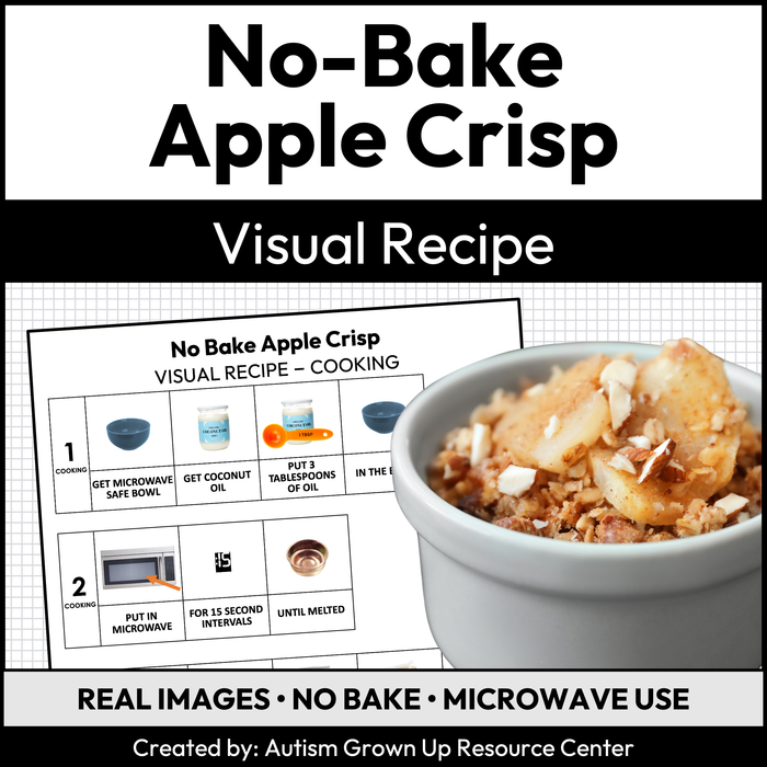 No Bake Apple Crisp Visual Recipe