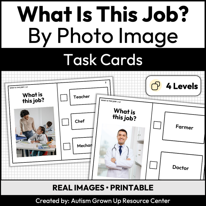What Job Is This? | By Photo Image | Task Cards