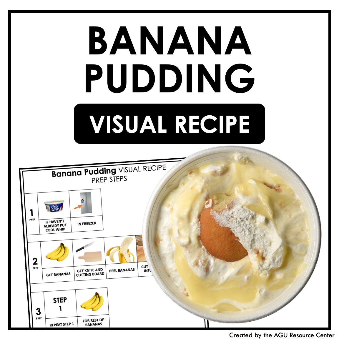 Banana Pudding Visual Recipe No-Bake Recipe — Autism Grown Up