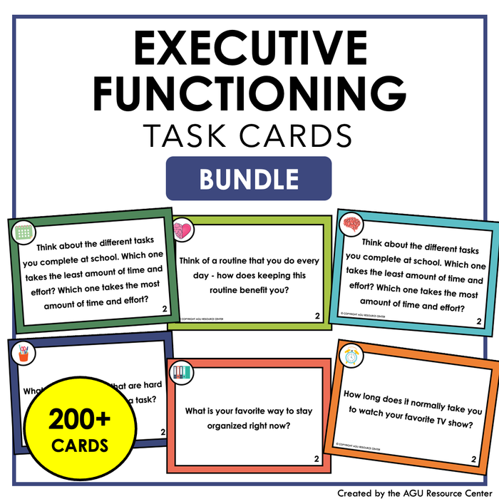 Executive Functioning Task Cards Bundle