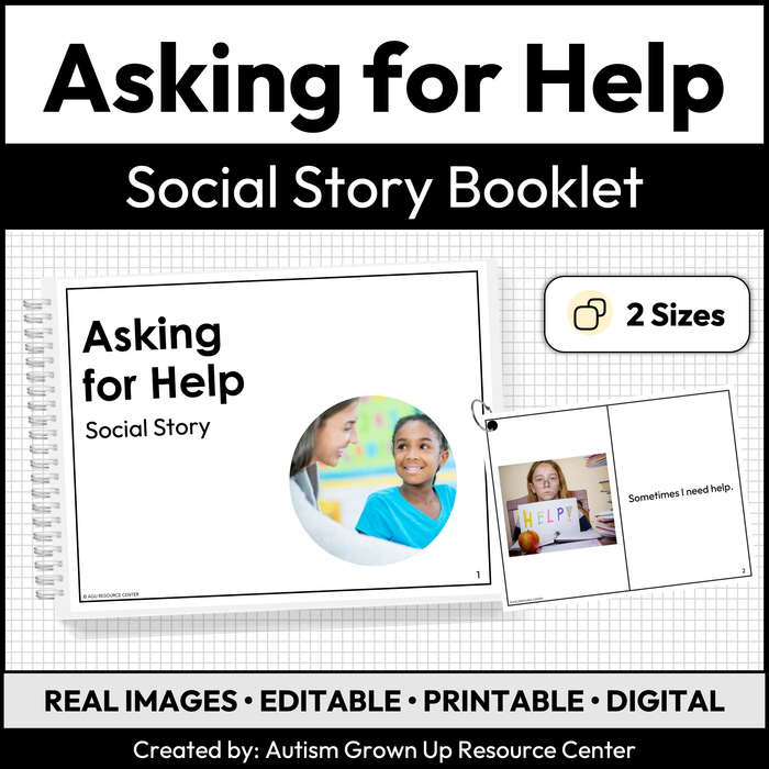 Asking for Help Social Story Booklet