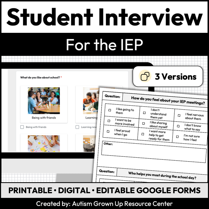 Student Interview for the IEP