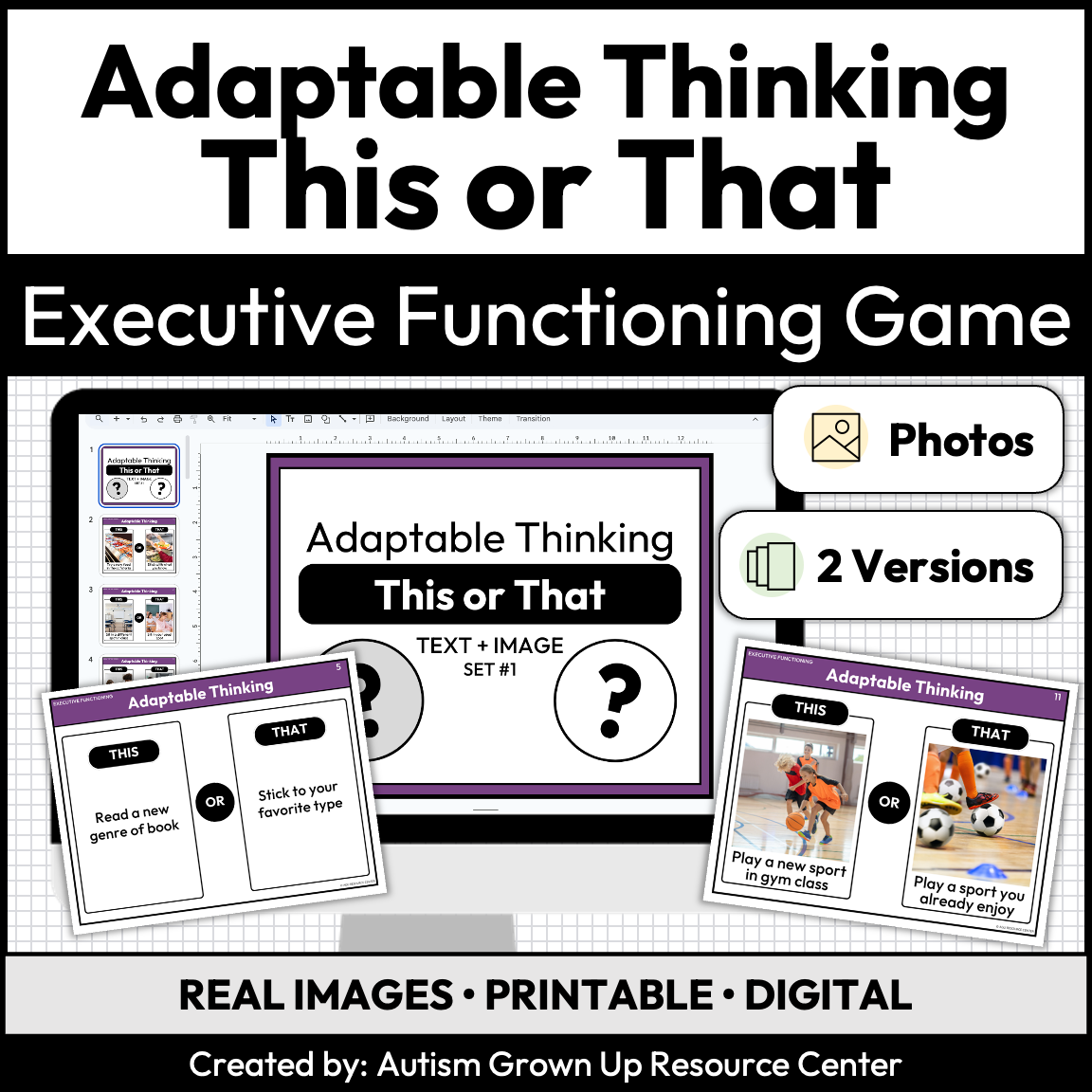 Adaptable Thinking | This or That | Executive Functioning Skills Game ...