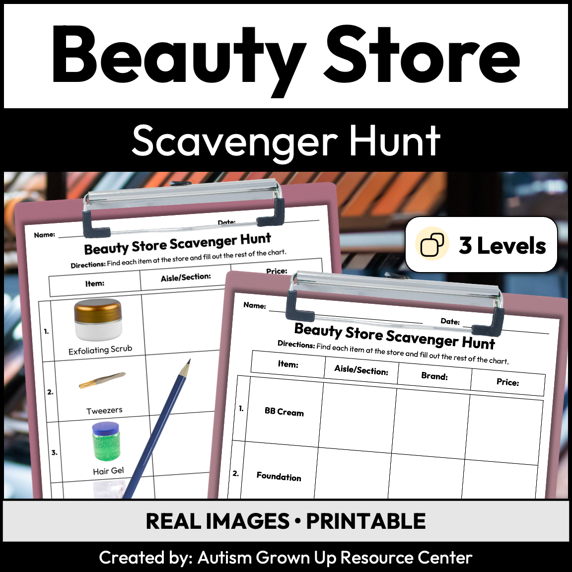 Beauty Store Scavenger Hunt | Community Based Instruction — Autism Grown Up