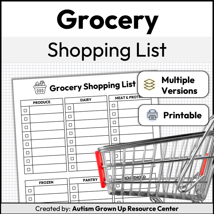 Grocery Shopping List | Printable