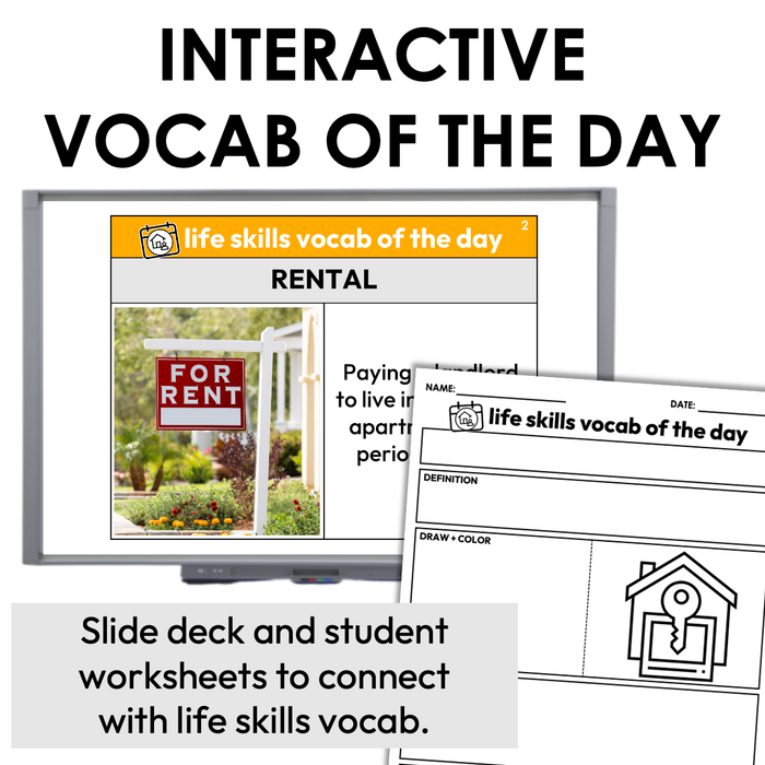 Life Skills Vocab of the Day - Independent Living