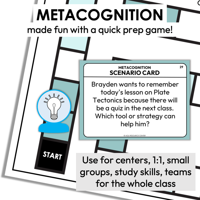 Metacognition Executive Functioning Game