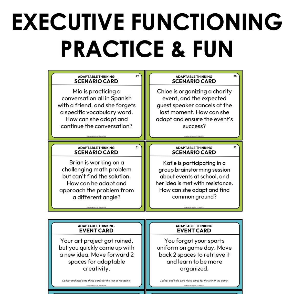 Adaptable Thinking Executive Functioning Game — Autism Grown Up
