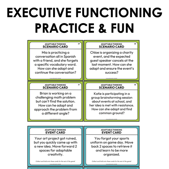 Adaptable Thinking Executive Functioning Game