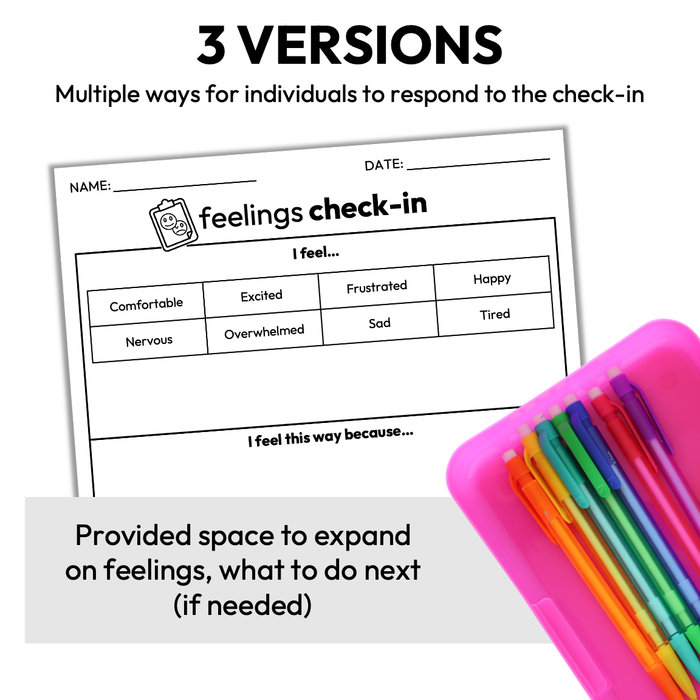 Feelings Check Inb Feelings Check-In — Autism Grown Up