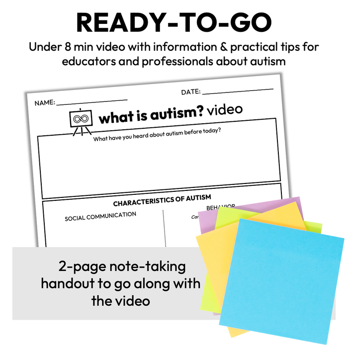 What is Autism Video Handouts for Educators and Professionals