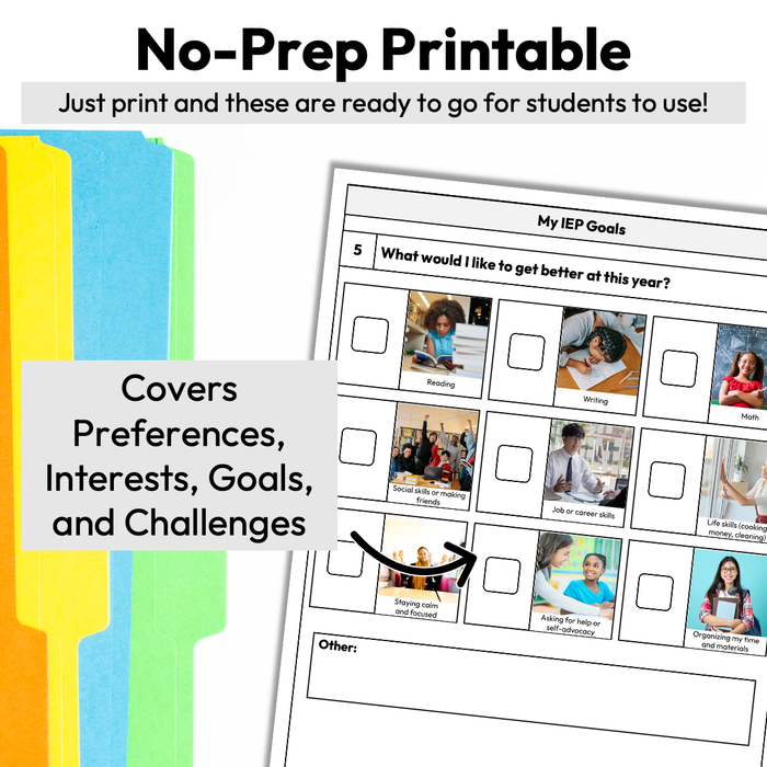 Student Input IEP Forms