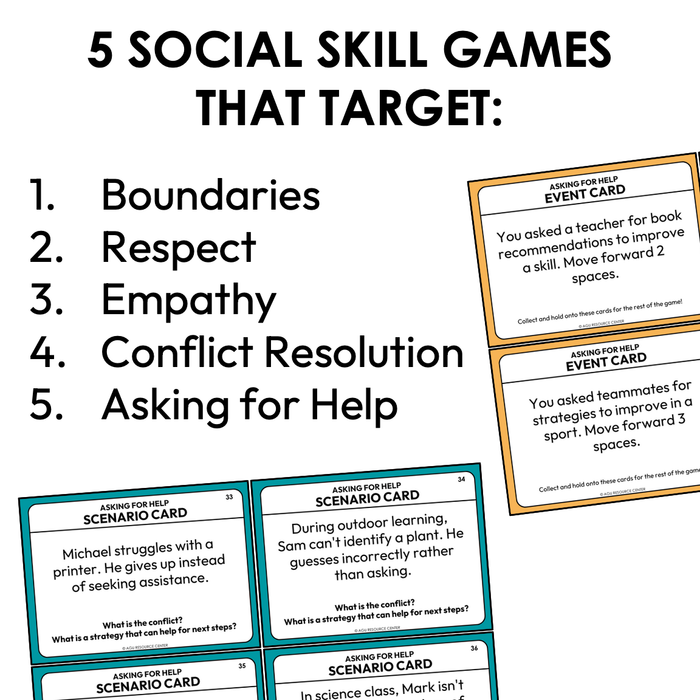 Social Skills Games Bundle | Social Skills Activities | Autism