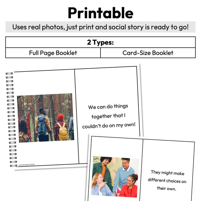 Making Decisions with a Group Social Story Booklet