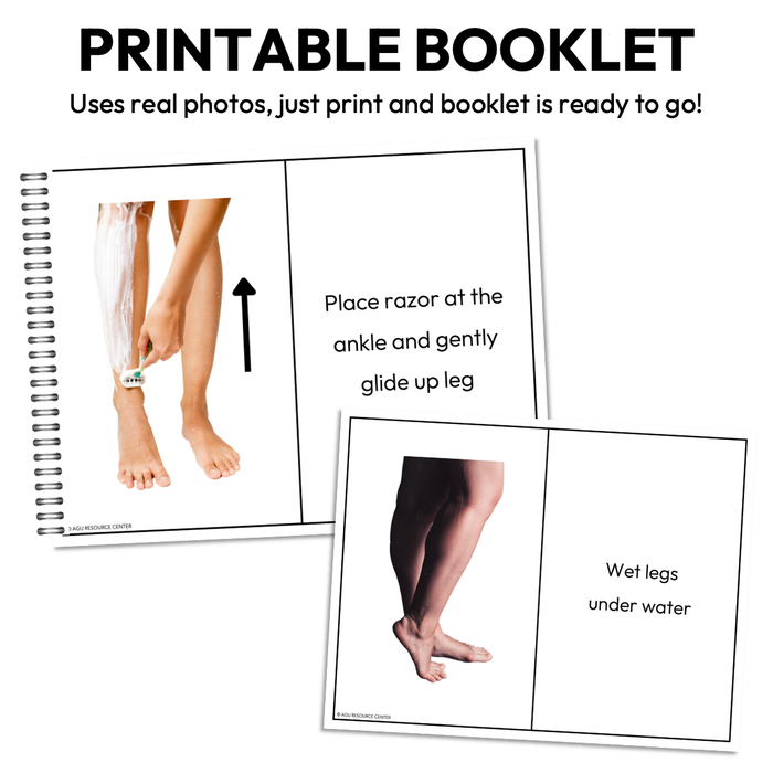 Shaving Legs Step-By-Step Booklet