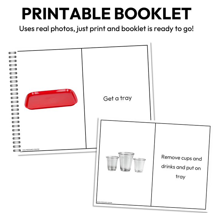 Clearing Tables Step-By-Step Booklet | Vocational + Life Skills | Editable