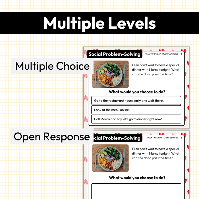 Valentine's Day Social Problem-Solving | Social Skills Task Cards