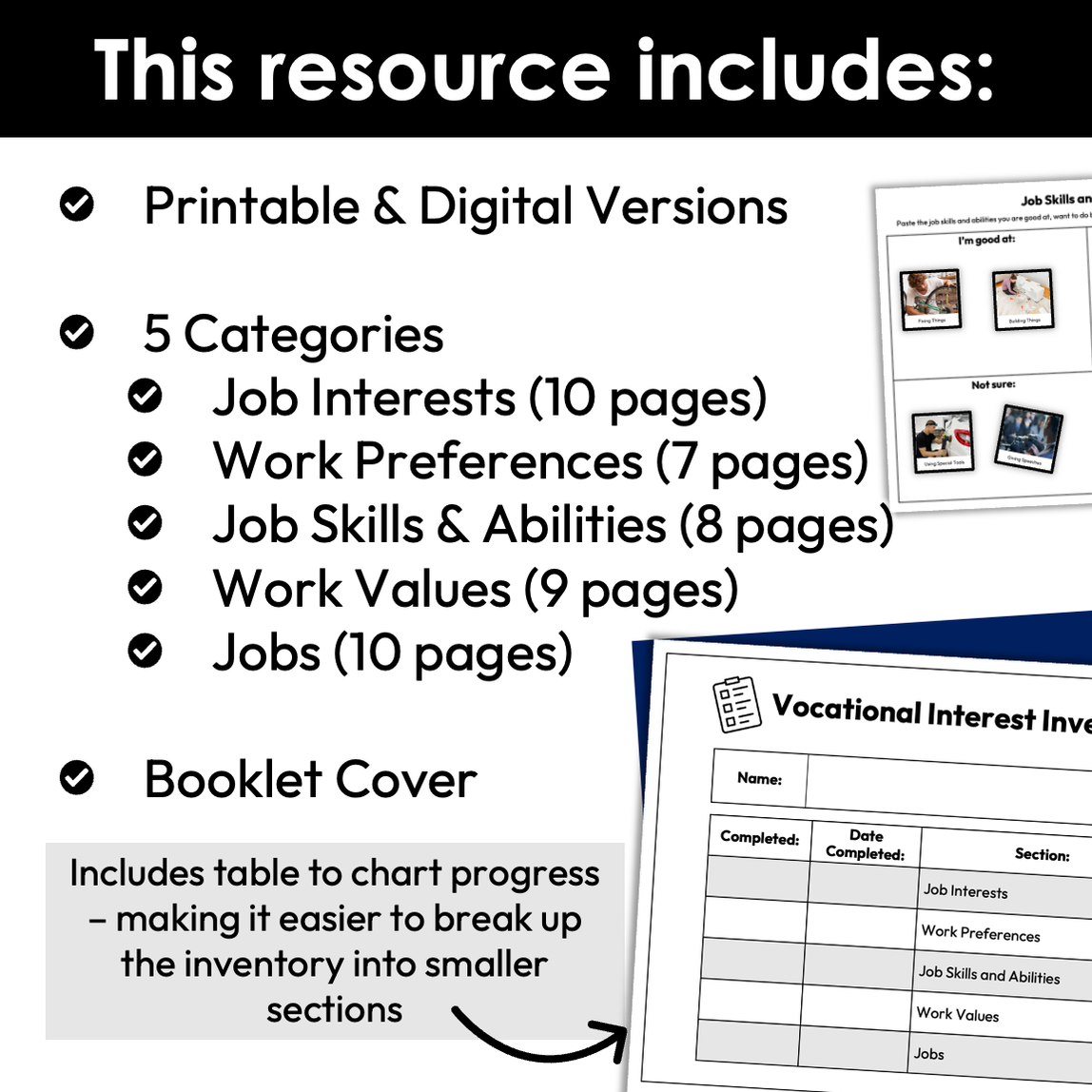 Photo Vocational Interest Inventory — Autism Grown Up